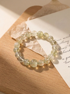Wood Forest Breath Crystal Bracelet with Light Green Crystal