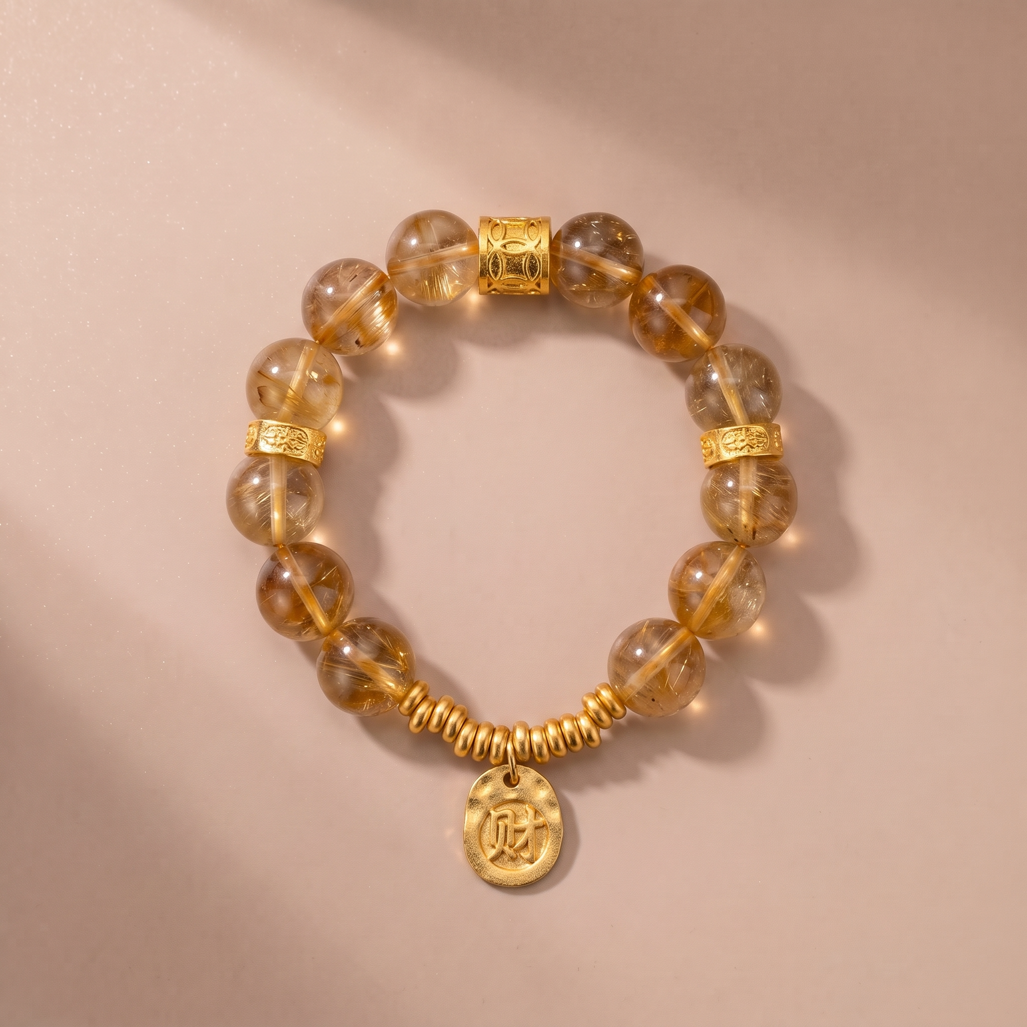 Earth Golden Ground Crystal Bracelet with Yellow Tower Crystal