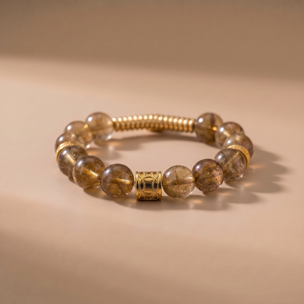 Earth Golden Ground Crystal Bracelet with Yellow Tower Crystal