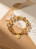 Earth Golden Ground Crystal Bracelet with Yellow Tower Crystal