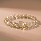 Earth Gentle Ground Crystal Bracelet with Lemon Quartz