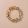 Earth Treasure Bowl Crystal Bracelet with Lemon Quartz, Yellow Tower Crystal & Moonstone