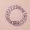 Twin Endless Night Wisdom Bracelet with Amethyst & Lavender Amethyst