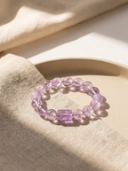 Twin Endless Night Wisdom Bracelet with Amethyst & Lavender Amethyst