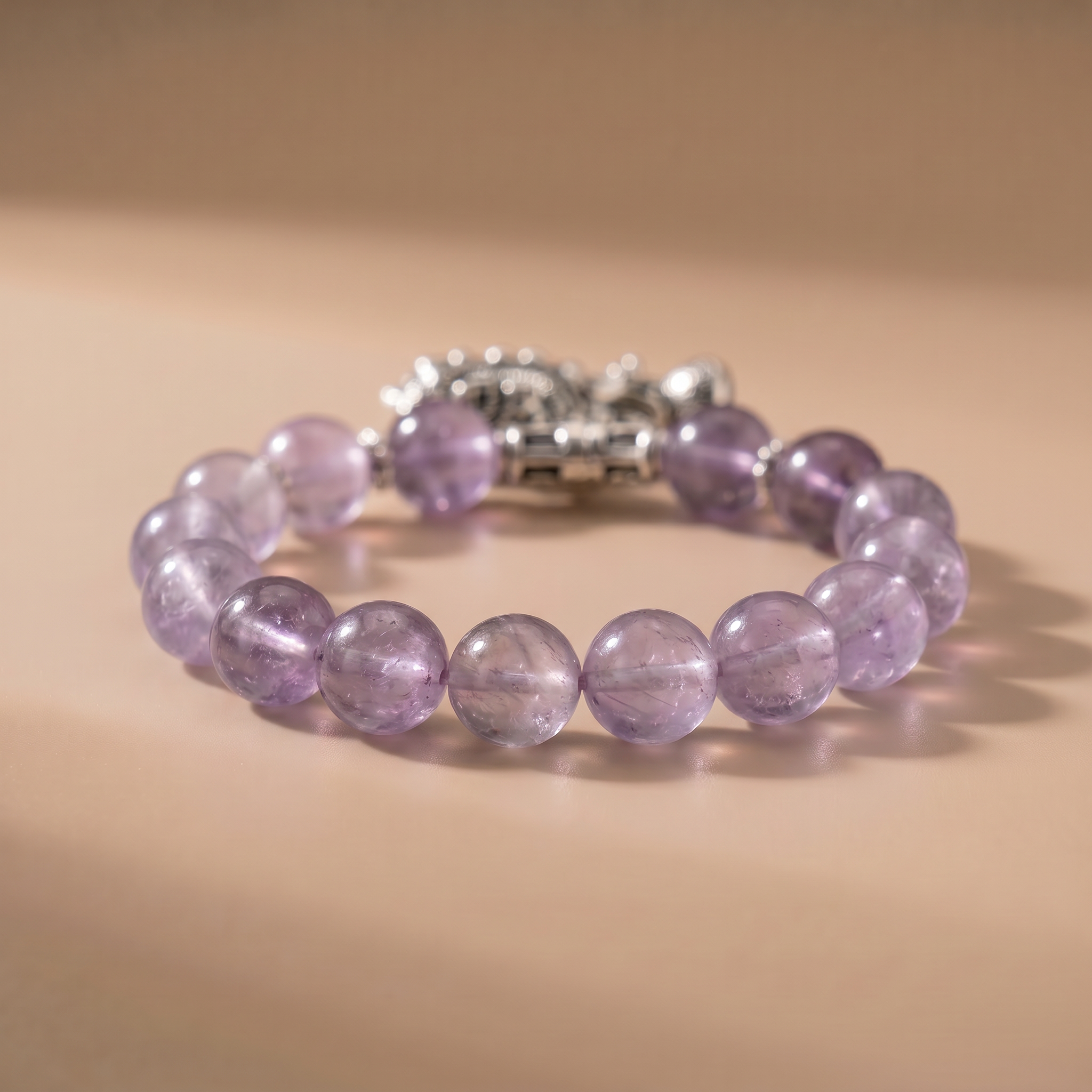 Fire Violet Flame Crystal Bracelet with Amethyst