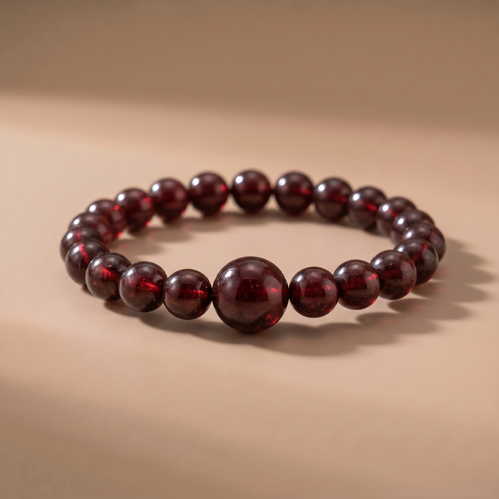 Fire True Heart Crystal Bracelet with Garnet