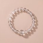 Metal Quiet Essence Crystal Bracelet with White Phantom Quartz