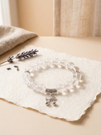 Metal Abundance Fish Crystal Bracelet with Clear Quartz