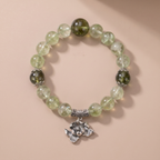 Twin Resonance First Sprout Bracelet with Light Green Crystal
