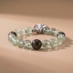 Twin Resonance First Sprout Bracelet with Light Green Crystal