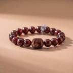Summer Crimson Sky Crystal Bracelet with Garnet & Moonstone