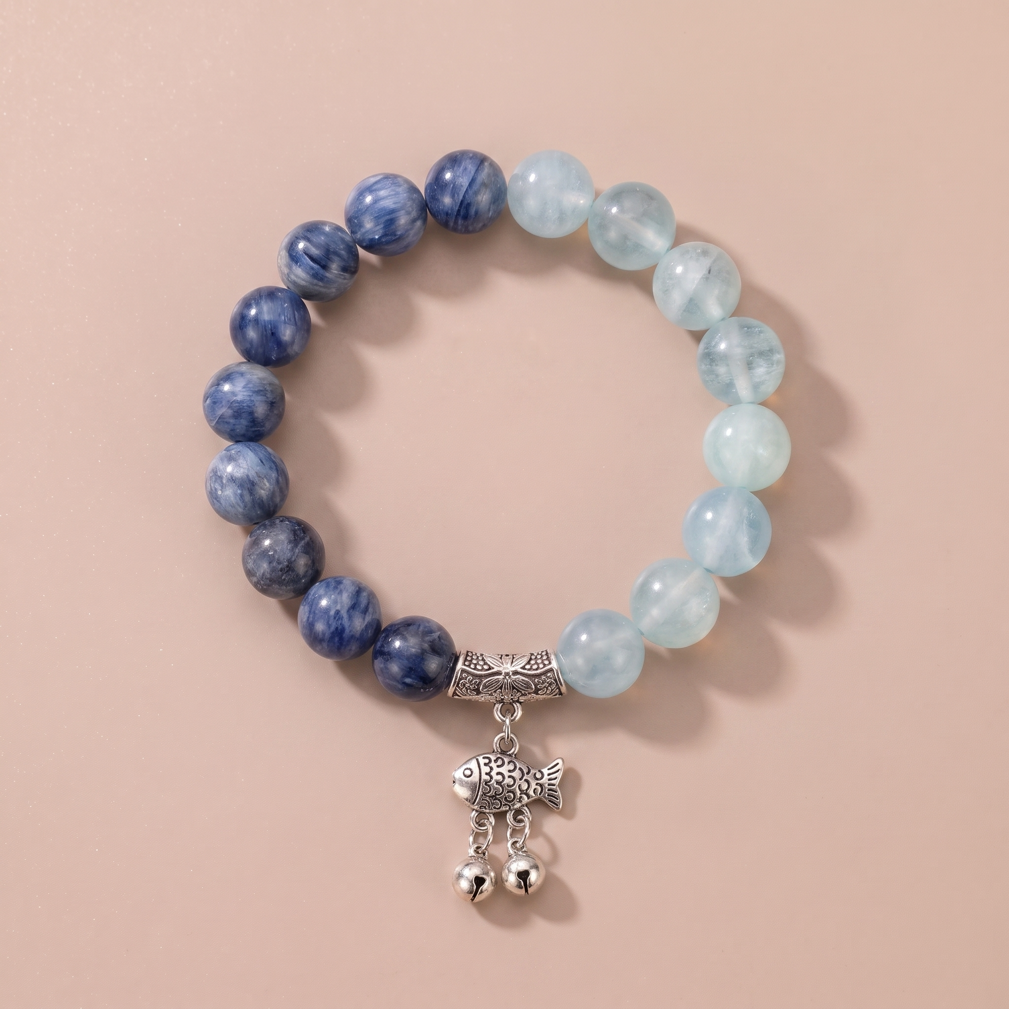 Water Flowing Wisdom Crystal Bracelet with Aquamarine & Blue Crystal