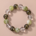 Wood Meadow Glow Crystal Bracelet with Green Crystal & Deep Green Crystal