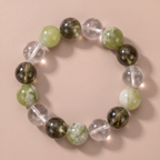 Wood Meadow Glow Crystal Bracelet with Green Crystal & Deep Green Crystal